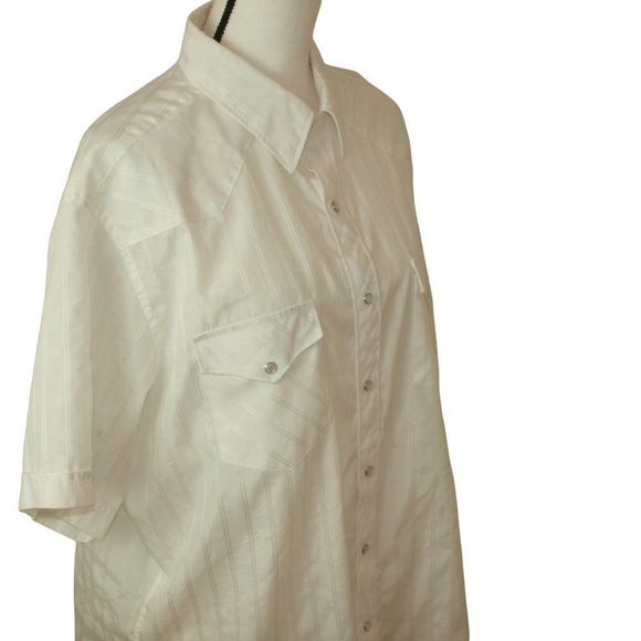 White Horse Pearl Snap Button Western Shirt SZ XL - Picture 4 of 6